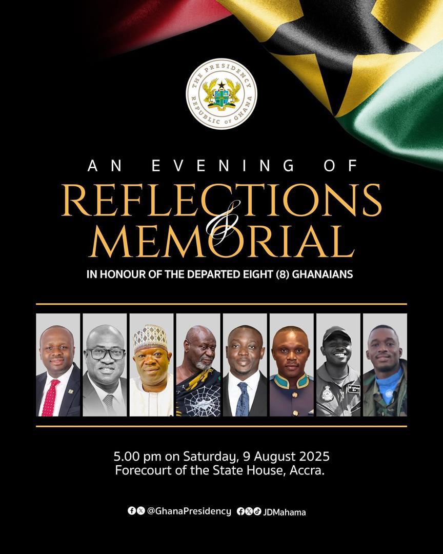 An Evening Of Reflection And Memorial In Honour Of The Departed Eight Ghanaians