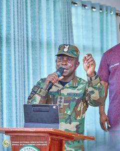 NAIMOS DIRECTOR ENGAGES SMALL SCALE MINERS AT ATIWA EAST