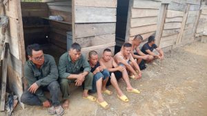 NAIMOS Arrests Seven (7) Chinese Illegal Miners at AKANGO in Evalue-Gwira District in the Western Region