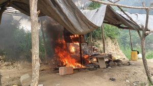 NAIMOS DISRUPTS ILLEGAL MINING ACTIVITIES AT OBUASI IN AMANSIE CENTRAL DISTRICT