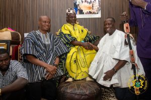 Hon. Buah Seeks Yagbonwura’s Support to Combat Illegal Mining and Promote Responsible Resource Use