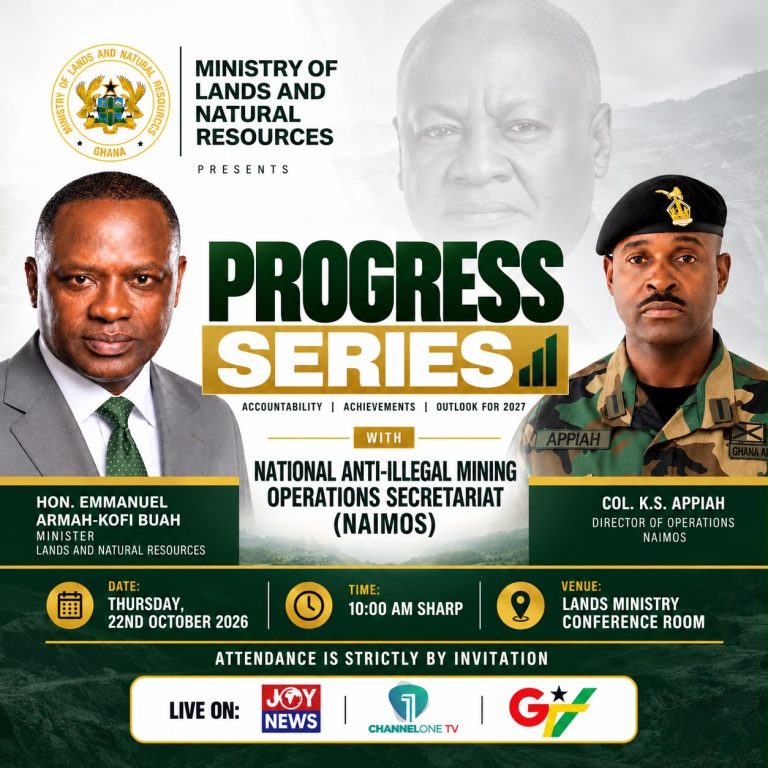 Progress Series with Anti-Illegal Mining Operation Secretariat (NAIMOS)