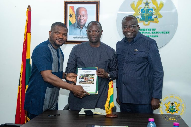 UMaT PRESENTS DAMANG GOLD MINE RENTAL VALUATION REPORT TO LANDS MINISTER